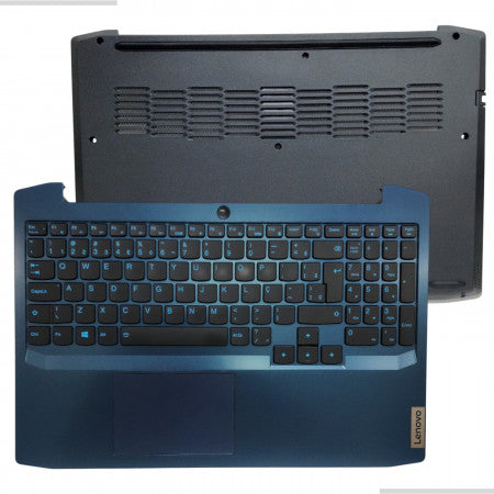 Base Teclado Completo + Carcaça Inferior Lenovo Gaming 3i 15
