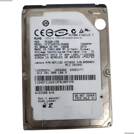 Hd Sata Hitach 160gb Hts723216l9sa60