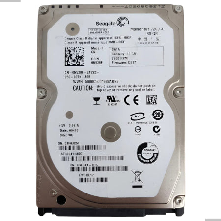 Hd Sata Seagate St980411asg 80gb - 0n528f