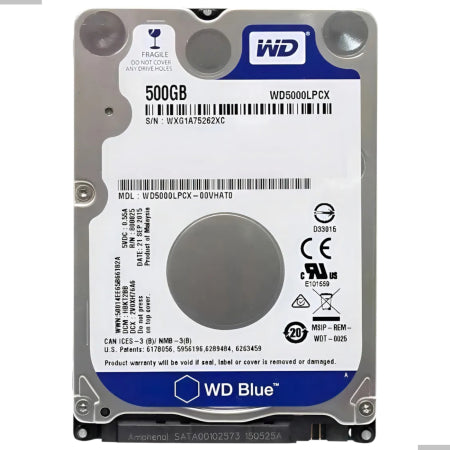 Interno Western Digital Wd5000lpcx 500gb Azul