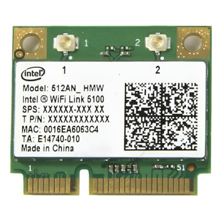 Placa Wifi Notebook Intel Wifi Link 5100 512an_hmw