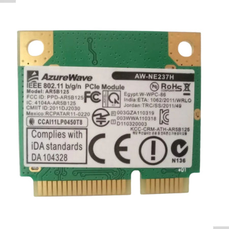 Placa Wireless Atheros Azurewave Aw-ne237h Ar5b125 Original